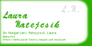 laura matejcsik business card